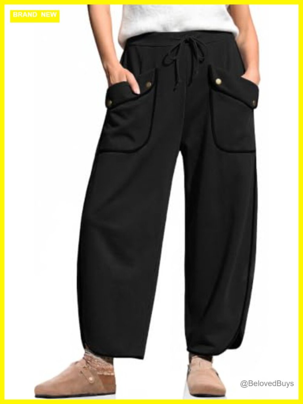 Barrel Sweatpants Wide Leg Baggy Lounge Track Pants Cotton Polyester